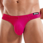 Men's Simple Breathable Mesh Pouch Thong & Strings