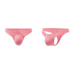 4 Pack Men's Low-Rise Breathable Mesh Lightweight Sexy Thongs