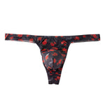 6 Pack Men's Bold Prints Stretch Fit Quick-Dry Sexy Thongs