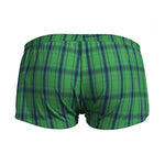 2 Pack Men's Cotton Plaid Boxers with 3D U-Pouch and Button Fly