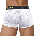 2 Pack Men's Athletic Mesh Trunks with Sculpted Pouch and Stretch Fit