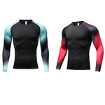 Mens Super Elastic Sport Gym Quick-drying Tops