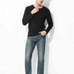 Men's Double-sided Modal Long-sleeved Solid Color T-shirt