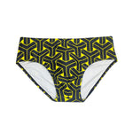 Men's 3D Pouch Printed Fitness Swim Briefs