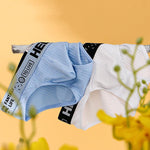 Men's Cotton Ribbed Breathable Briefs with 3D Pouch