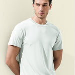 Men's Double-Faced Modal Crewneck Base Layer Casual Ultra-Soft Tagless T-Shirt