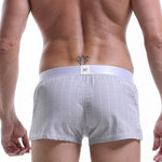 2 Pack Men's Silky Touch Skin-Friendly Chafe-Free Design Boxers Shorts