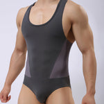 Men's Breathable Mesh Wrestling Bodysuit