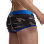 2 Pack Men's Camouflage Print Mesh Supportive Fit Touch-Free Soft-Touch Trunks