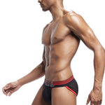 Men's Color Fabric Elastic Waistband Bikini