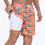 Men's Moisture-Wicking Cooling Airflow Fashion Vacation Board Shorts