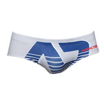 2 Pack Men's Trendy Prints U-Pouch Low-Rise Skin-Friendly Swim Briefs