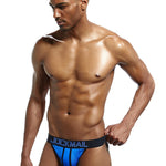 2 Pack Men's Supportive U-Pouch Day-Long Comfort Chafe-Free Design Jockstraps