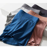 2 Pack Men's Seamless Comfort Stretch Fabric Breathable Modern Fit Solid Color Trunks