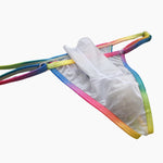 3 Pack Men's Ultra-Thin Sexy Smooth Breathable Contrast Waistband Strings