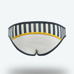 Men's Spliced Striped Mesh Pouch Briefs