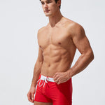 Men's Moisture-Wicking Lining Sporty Cut Stay-Put Fit Swim Shorts & Trunks