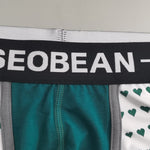 2 Pack Men's Low Rise Sexy Heart U-Shaped Pouch Boxer Briefs