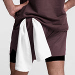 Men's Quick Dry Athletic Shorts With Phone Pockets