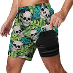 Men's Quick-Dry Digital Print Double-Layer Board Shorts