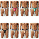 Men's Ultra-Soft Seamless Nylon Briefs Breathable Cooling Fit