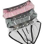 3 Pack Men's High-Cut Mesh Bikini with Contoured Pouch and Tagless Comfort