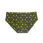 Men's 3D Pouch Printed Fitness Swim Briefs