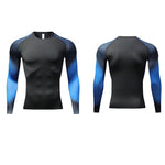 Mens Super Elastic Sport Gym Quick-drying Tops