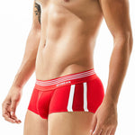 Men's Slim-Fit Cotton Trunks - Low Rise & Lifting Support