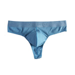 4-Pack Men's Ultra-Soft Cotton Mid-Rise Stay-Put Fit Seamless Thong