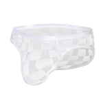 2 Pack Men's Sheer Mesh U-Pouch Ultra-Thin Low-Rise & Sexy Breathable Comfort Bikini