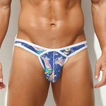 2 Pack Men's U-Pouch Low-Rise Thong