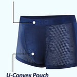 4 Pack Men’s Breathable Mesh Trunks with Antibacterial Fabric