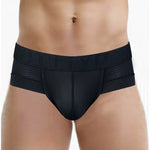 2 Pack Men's Breathable Mesh Ice Silk Low-Rise Cooling Briefs