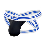 2 Pack Men's Sexy Low-Rise Breathable Trendy Design Lightweight Jockstrap