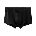 4 Pack Men's Solid Color Separation Pouch Style Separated Breathable Rayon Trunks