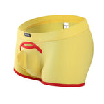2 Pack Men's Premium Soft Cotton Breathable Pouch Solid Color Supportive Trunks