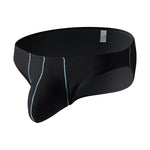 4 Pack Men's Low-Rise Textured Solid Briefs with Enhanced Pouch