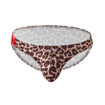 3 Pack Men's Low Rise Breathable Sports Print U-Pouch Moisture Wicking Bikinis