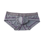 2 Pack Men's Ice-Silk Stretch Sports Briefs with 3D Pouch