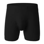 2 Pack Men's Anti-Chafing Mid-Rise Solid Color Boxer Briefs