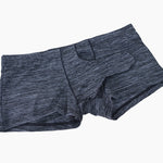 7 Pack Men's Solid Color Supportive Separated Pouch Seamless Comfort Trunks