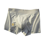 3 Pack Men's Mulberry Silk 10A Antibacterial Ice Feel Satin Light Luxury Trunks