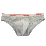 3 Pack Men's Cotton Ultra-Narrow Waistband Sexy Breathable Briefs