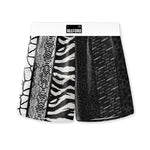 3 Pack Men's Patchwork Leopard Print Cooling Ice Silk Home Shorts
