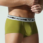 2 Pack Men's Ultra-Soft Breathable Cotton Supportive Fit Sporty Cut Comfy Trunks