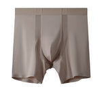 2 Pack Men's Anti-Chafing Modal No-Ride-Up & Roll-Free Design Boxer Briefs