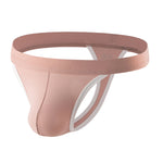 4 Pack Men's Mid-Rise Summer Ice Silk Mesh Thongs