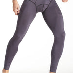 Men's Autumn Johns Underwear 2 in 1 Design Warm Polyester Tights
