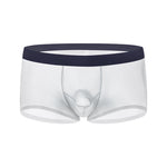 2 Pack Men's Ice Silk Separated Pouch Breathable Stretch Fit Trunks